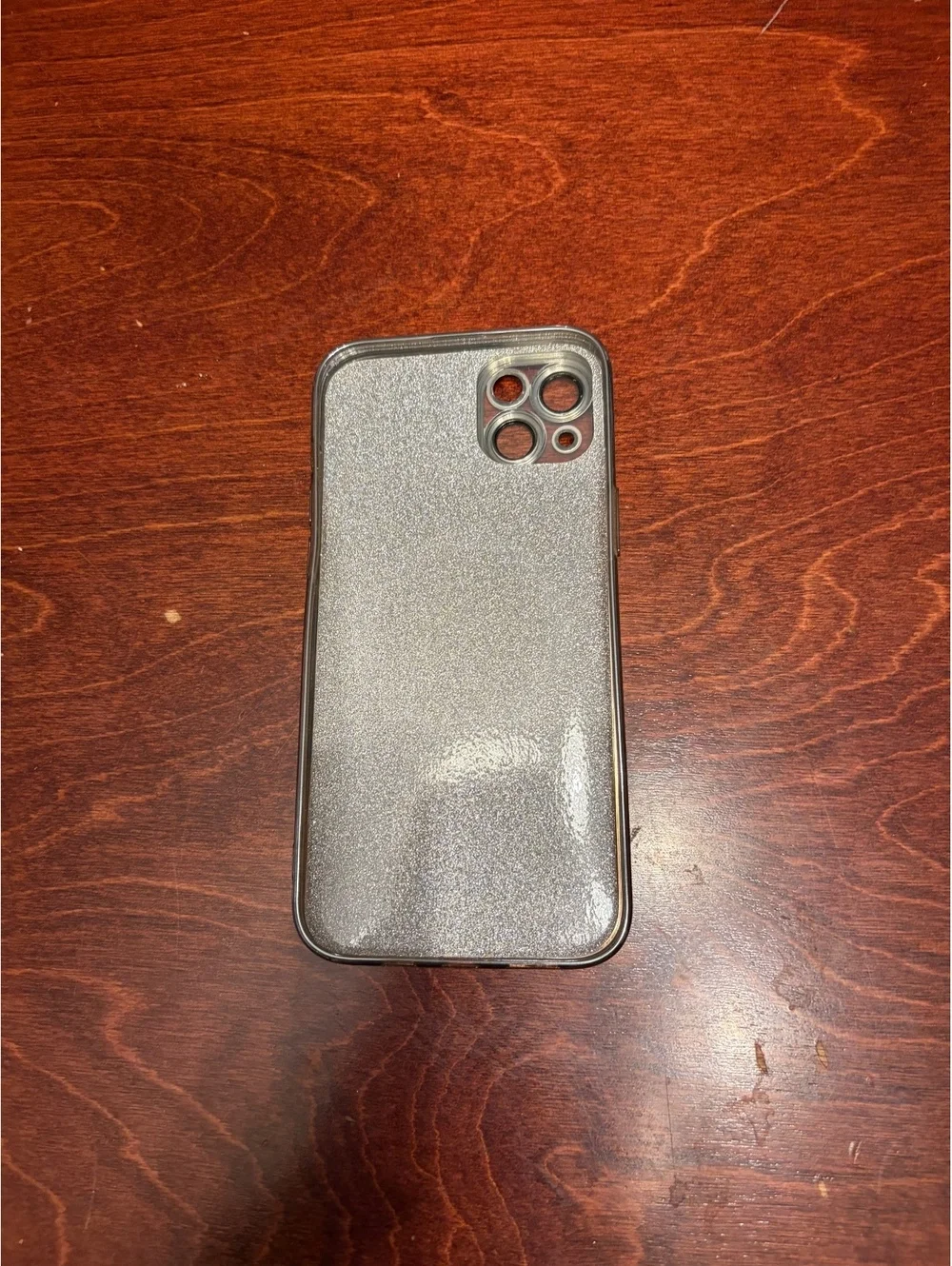 Clear Glitter Magnetic iPhone Case with Removable Backplate